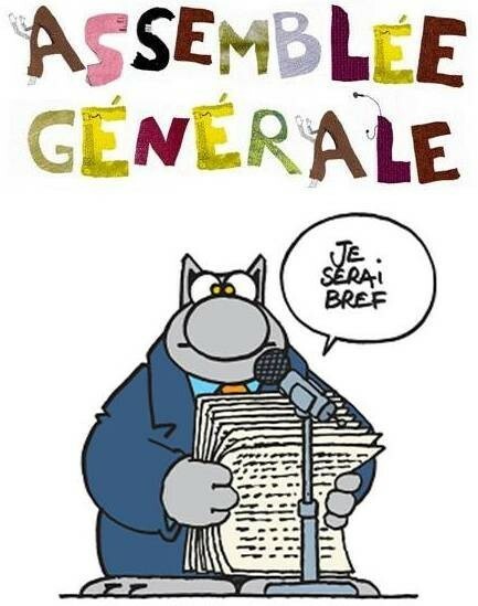 Assemblé Générale : le samedi 27 juin à 18h00