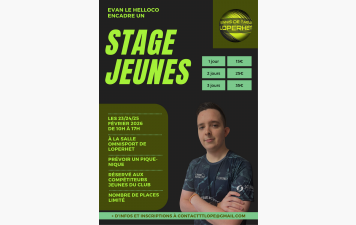 Stages jeunes et adultes vacances d'hiver