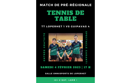 Match pré-régionale