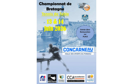 Championnat de Bretagne : Le TT Loperhet aura quelques représentant(e)s au championnat de Bretagne les 13 et 14 juin 2026 à Concarneau